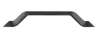 Afbeeldingen van Siro Meubelgreep metaal - boorafstand 160mm/L 186mm/H 32mm/B 9mm zwart chroom glanzend 