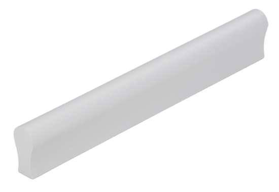 Afbeeldingen van Siro Meubelgreep metaal - boorafstand 128mm/L 148mm/H 23mm/B 12mm mat aluminium 