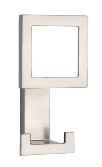 Afbeeldingen van Siro Kapstokhaak metaal - boorafstand 24mm/L 101mm/H 43mm/B 52mm RVS effect 