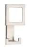 Afbeeldingen van Siro Kapstokhaak metaal - boorafstand 24mm/L 101mm/H 43mm/B 52mm RVS effect 