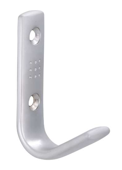 Afbeeldingen van Siro Kapstokhaak metaal - boorafstand 32mm/L 70mm/H 46mm/B 18mm - chroom mat 