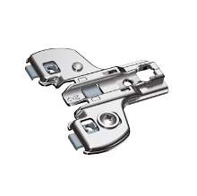 Afbeeldingen van Hettich Face-Frame-montageplaat met directe hoogteverstelling, vernikkeld, Rijboring 9.5 x 40 mm, voor schroefbevestiging, dikte 0,0 mm
