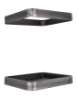 Afbeeldingen van Siro Paraplu standaard metaal - wandgemonteerde boorafstand 2x128mm/ antiek ijzer/zwart 