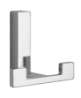 Afbeeldingen van Siro Kapstokhaak metaal - boorafstand 32mm/L 61mm/H 40mm/B 70mm chroom glanzend 