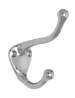 Afbeeldingen van Siro Kapstokhaak metaal - boorafstand 22mm/L 82mm/H 76mm/B 32mm chroom glanzend 