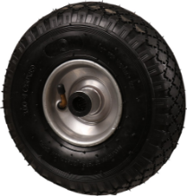 Afbeeldingen van Kelfort Luchtband - Ø260mm (200kg) - met gegalvaniseerde velg en rollager 
