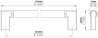 Afbeeldingen van Siro Meubelgreep metaal - boorafstand 480mm/L 494mm/H 32mm/B 12mm mat RVS effect 