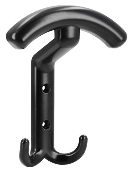 Afbeeldingen van Siro Kapstokhaak metaal - boorafstand 32mm/L 142mm/H 57mm/B 114mm - mat zwart 