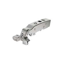 Afbeeldingen van Hettich Sensys scharnier voor aluminium frame zonder geïntegreerde demping (Sensys 8638), vernikkeld, opliggend, openingshoek 95°, voor schroefbevestiging (-)