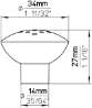 Afbeeldingen van Siro Meubelknop metaal - L 34mm/H 27mm/B 34mm nikkel mat 