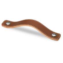 Afbeeldingen van Hettich Greep Nica, boorafstand 64, L 94 mm, B 25 mm, H 3 mm, lichtbruin leer