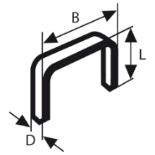 Afbeeldingen van Bosch Niet met platte draad type 52 52