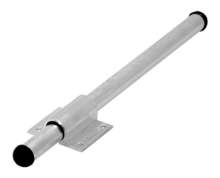 Afbeeldingen van Siro Wasdroger metaal - boorafstand 27x33mm/L 235mm/H 18mm/B 44mm gepolijst aluminium 