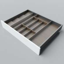 Afbeeldingen van Blum Bestekindeling voor kruidenpotjes Legrabox - corpusbreedte 700-900 diepte 600mm - notenhout/aluminium OL.NA6080S3BEST