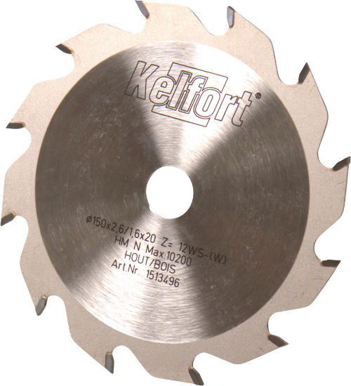 Afbeeldingen van Kelfort Cirkelzaagblad - 150x2.6x20mm 12Tands - HM WS vertanding 