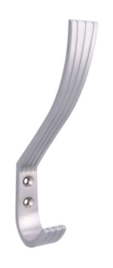 Afbeeldingen van Siro Kapstokhaak metaal - boorafstand 16mm/L 154mm/H 77mm/B 20mm - chroom mat 