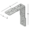 Afbeeldingen van GB XL-hoek 225x250mm 70x5mm Zink-Magnesium