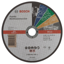 Afbeeldingen van Bosch Doorslijpschijf recht Rapido Multi Construction