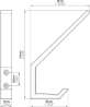 Afbeeldingen van Siro Kapstokhaak kunststof - boorafstand 19,5mm/L 134mm/H 91mm/B 18mm rood 