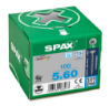 Afbeeldingen van Spax spaanplaatschroef - Ø5x60mm T20 - platkop RVS