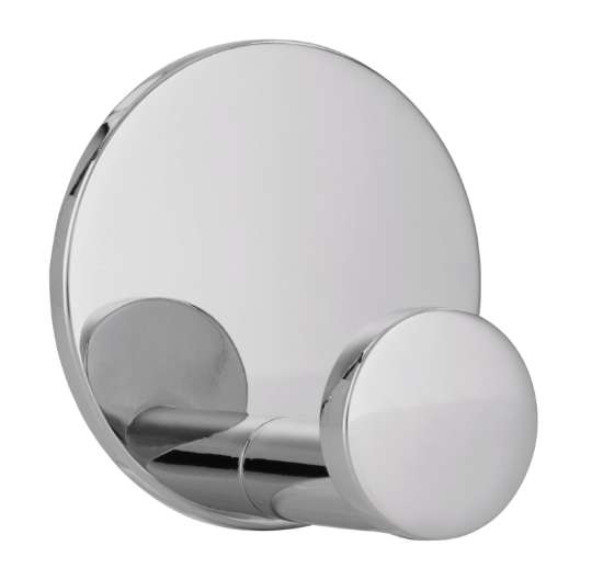 Afbeeldingen van Siro Haak metaal - zelfklevend L 50mm/H 33mm/B 50mm chroom glanzend 