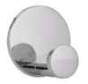 Afbeeldingen van Siro Haak metaal - zelfklevend L 50mm/H 33mm/B 50mm chroom glanzend 