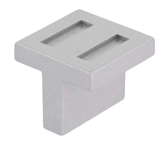 Afbeeldingen van Siro Meubelgreep metaal - boorafstand 16mm/L 30mm/H 25mm/B 30mm - aluminium 
