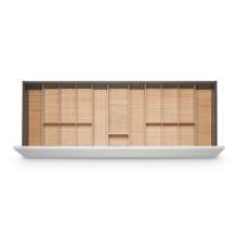 Afbeeldingen van Blum Bestekindeling Legrabox - corpusbreedte 1200 diepte 450mm - fineer eiken/aluminium OL.EA4512S2BEST