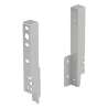 Afbeeldingen van Hettich Set achterwandverbinder ArciTech  186 mm, zilver, links en rechts