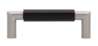 Afbeeldingen van Siro Meubelgreep metaal - boorafstand 96mm/L 108mm/H 37mm/B 16mm zwart/RVS-effect 
