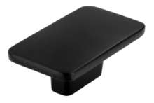 Afbeeldingen van Siro Meubelknop metaal - L 58mm/H 22mm/B 33mm mat zwart 