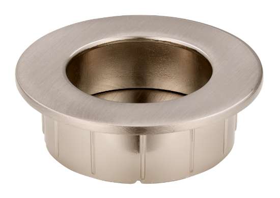 Afbeeldingen van Siro Schelpgreep metaal - L 50mm/H 16mm/B 50mm RVS effect 