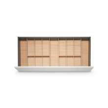 Afbeeldingen van Blum Bestekindeling met messenhouder Legrabox - corpusbreedte 950-1200 diepte 450mm - fineer eiken/aluminium OL.EA4510S1BEST