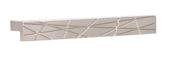 Afbeeldingen van Siro Meubelgreep metaal - boorafstand 128mm/L 174mm/H 22mm/B 20mm RVS effect 