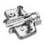 Afbeeldingen van Hettich Kruismontageplaat met directe hoogteverstelling, vernikkeld, Rijboring 37 x 32 mm, Hettich Direkt met geleidetappen en speciale schroeven (voor boringen ø 5 x 7,5 mm), dikte 5,0 mm
