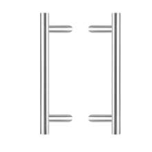 Afbeeldingen van INTERSTEEL Deurgrepen set T-schuin ø 30 mm - 500 mm rvs geborsteld 4329