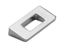 Afbeeldingen van Siro Meubelgreep metaal - boorafstand 32mm/L 54mm/H 24mm/B 10mm chroom glanzend 