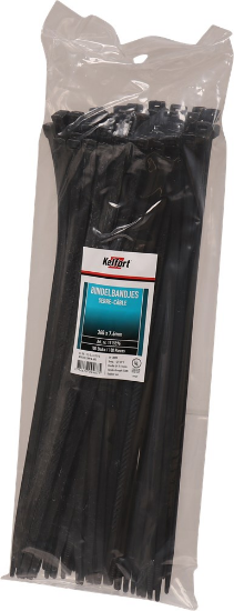 Afbeeldingen van Kelfort bundelbandjes - 7.6x360mm - zwart UV-bestendig 