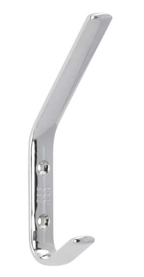 Afbeeldingen van Siro Kapstokhaak metaal - boorafstand 32mm/L 150mm/H 63mm/B 18mm - chroom glanzend 
