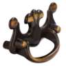 Afbeeldingen van Siro Hangende handgreep metaal - boorafstand 64mm/L 74mm/H 19mm/B 47mm antiek messing 