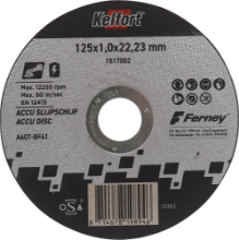 Afbeeldingen van Kelfort accu doorslijpschijf - 125x1.0mm - vlak