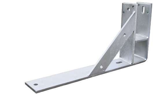 Afbeeldingen van GB F-anker houtmaat 71 mm 240x670 80x10 Elektrolytisch Verzinkt