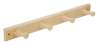 Afbeeldingen van Siro Haaklijst hout - boorafstand 430mm/L 460mm/H 65mm/B 45mm vurenhout 