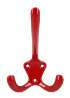 Afbeeldingen van Siro Kapstokhaak metaal - boorafstand 20x22x22mm/L 108mm/H 88mm/B 76mm - rood 