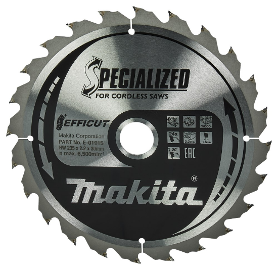 Afbeeldingen van Makita Zaagb Ffcut 235x30 24T 20g E-01915