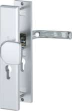 Afbeeldingen van Hoppe Inbraakwerend-wisselgarnituur aluminium London 61G/2235/2214/113 - PC55 - F1