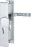 Afbeeldingen van Hoppe Inbraakwerend-wisselgarnituur aluminium London 61G/2235/2214/113 - PC55 - F1
