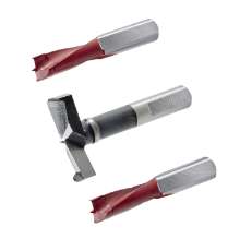 Afbeeldingen van Hettich Borenset scharnier voor BlueMax Mini type 3, BlueMax Mini type 2/6 (1x ø 35 mm rechts, 2 x ø 10 mm links)