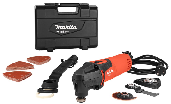 Afbeeldingen van Makita multitool, M9800KX4 - 230v 200Watt - met accessoire set in koffer 