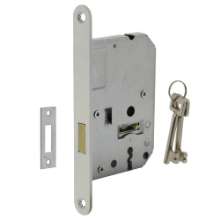 Afbeeldingen van INTERSTEEL Woningbouw klavier kastslot 55 mm wit 9541